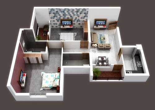 Flat 1 at Krishna Residency Bhubaneshwar - Shri Caitanya Builders and Developers